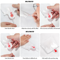 CANREVEL birthday banner packaging contents including straw and ribbon for quick setup
