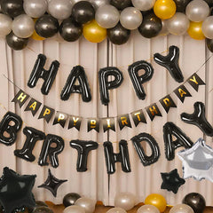 CANREVEL black foil sign with shiny finish for party decor
