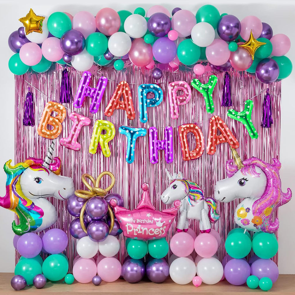 CANREVEL Happy Birthday banner wall or ceiling decor in bright colors.