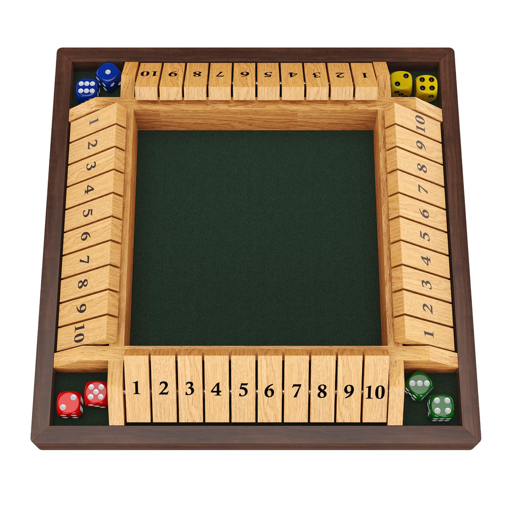 Canyave Shut The Box interior felt lining reducing dice noise for quiet sessions.