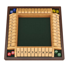 Canyave Shut The Box interior felt lining reducing dice noise for quiet sessions.