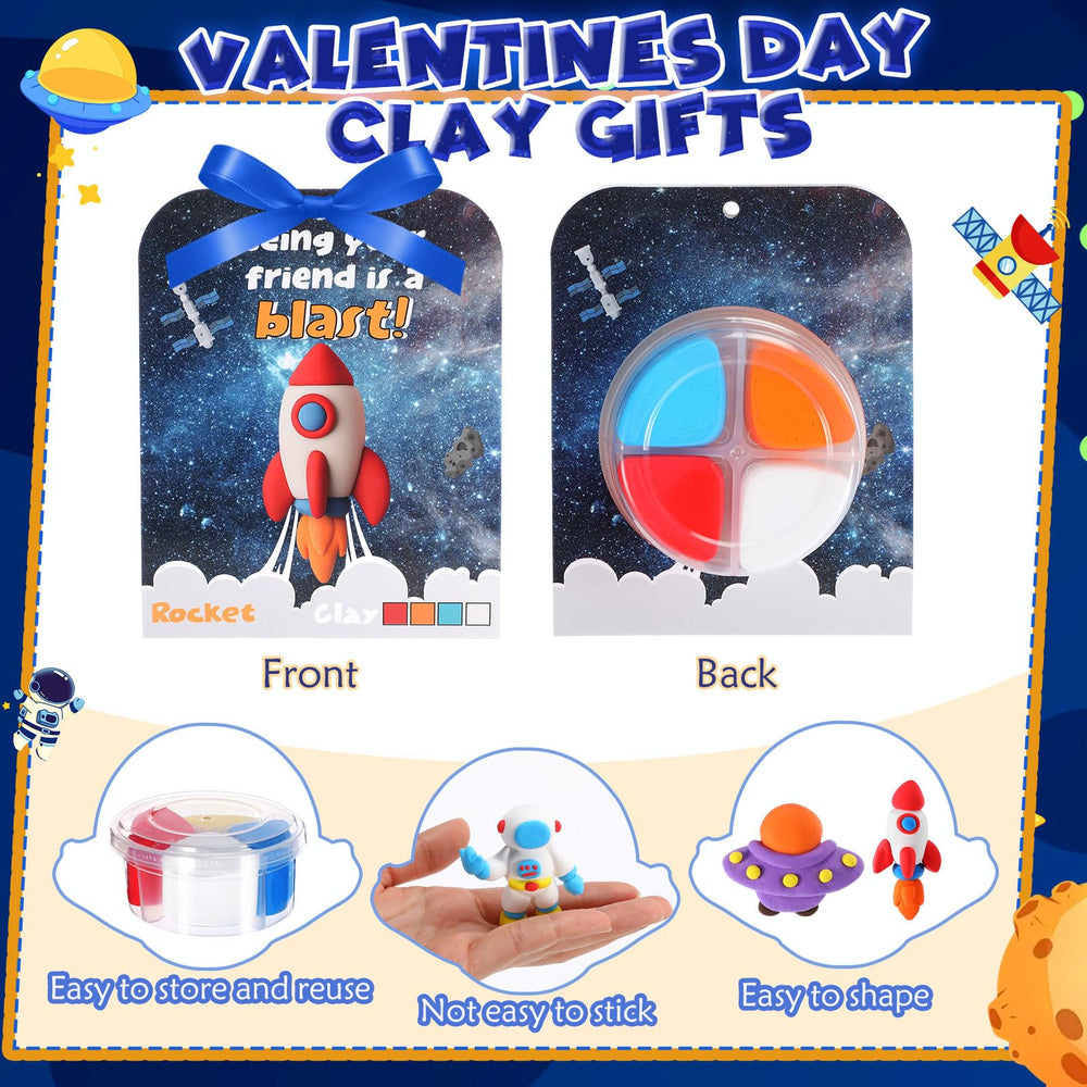 Capoda valentines cards and ribbon showcase space-themed designs for festive crafting.