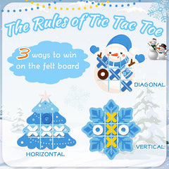 Capoda winter tic tac toe portable desk game for on-the-go fun.