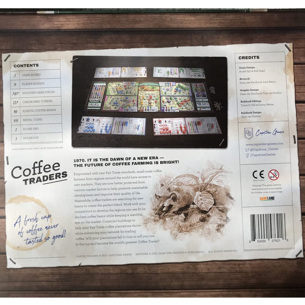 Capstone Coffee Traders coffee beans pieces support resource management