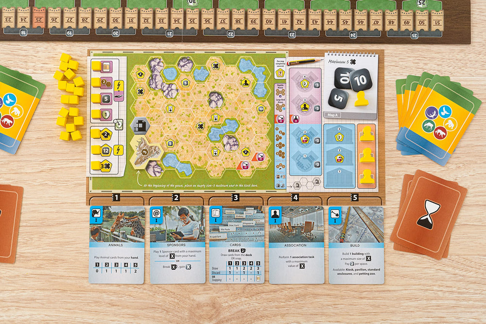 Capstone Games Ark Nova sponsor cards reveal funding potential for plans