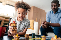 Capstone Games Wandering Towers potion bottles track spell resources during play.