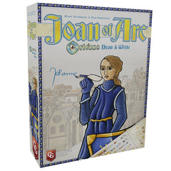 Capstone Games Joan of Arc Orléans Draw and Write cover inviting quick setup and engagement