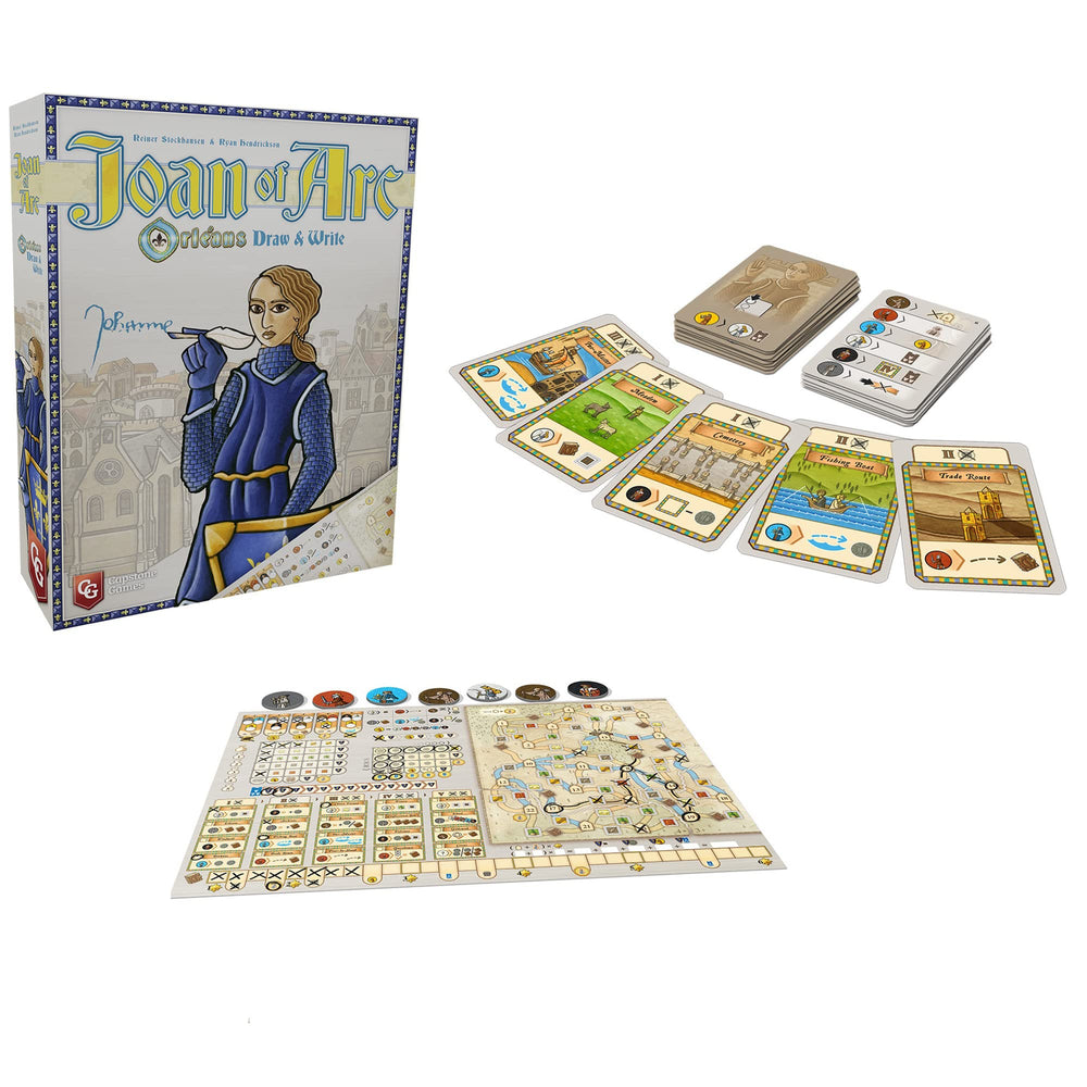 Joan of Arc Orléans Draw and Write follower draft with colorful tokens