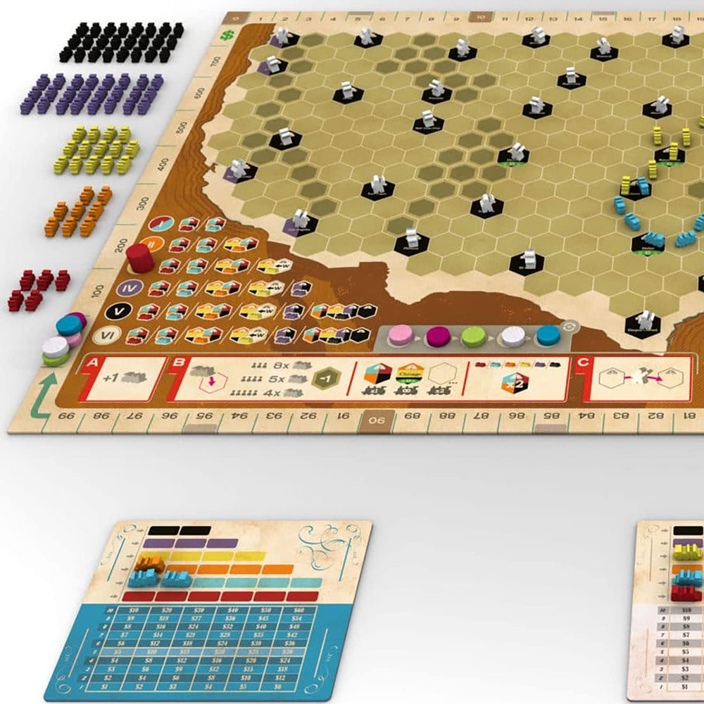 Capstone Games Ride The Rails San Francisco terminus highlights destination choices.
