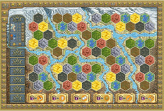 Capstone Games Terra Mystica Fire and Ice yetis faction cards highlight power-focused play.