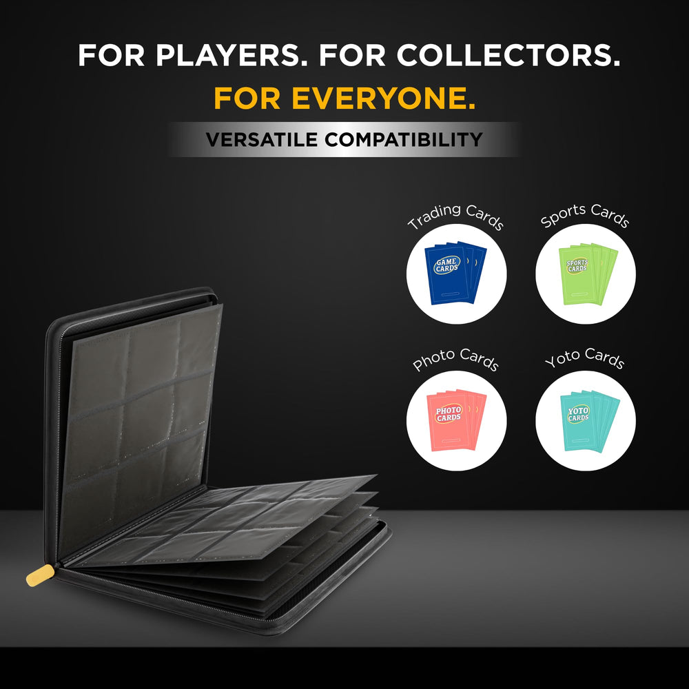 Card Guardian hard-cover front feature showcases reinforced protection for prized cards.