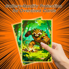 CardArchiver 100 sleeves packaging showing 4 mil thickness for durable handling.