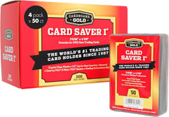 Cardboard Gold Card Saver 1 pack keeps trading cards organized and accessible.