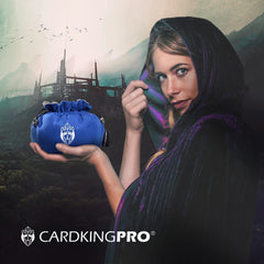 CardKingPro Immense Dice Bag Blue, capacity exceeds 150 dice for campaigns.