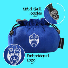 CardKingPro Immense Dice Bag Blue, UK design using superior materials.