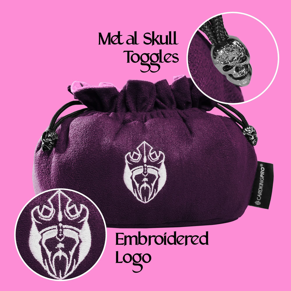 CardKingPro Immense Dice Bag opening diameter 220mm for easy reach.