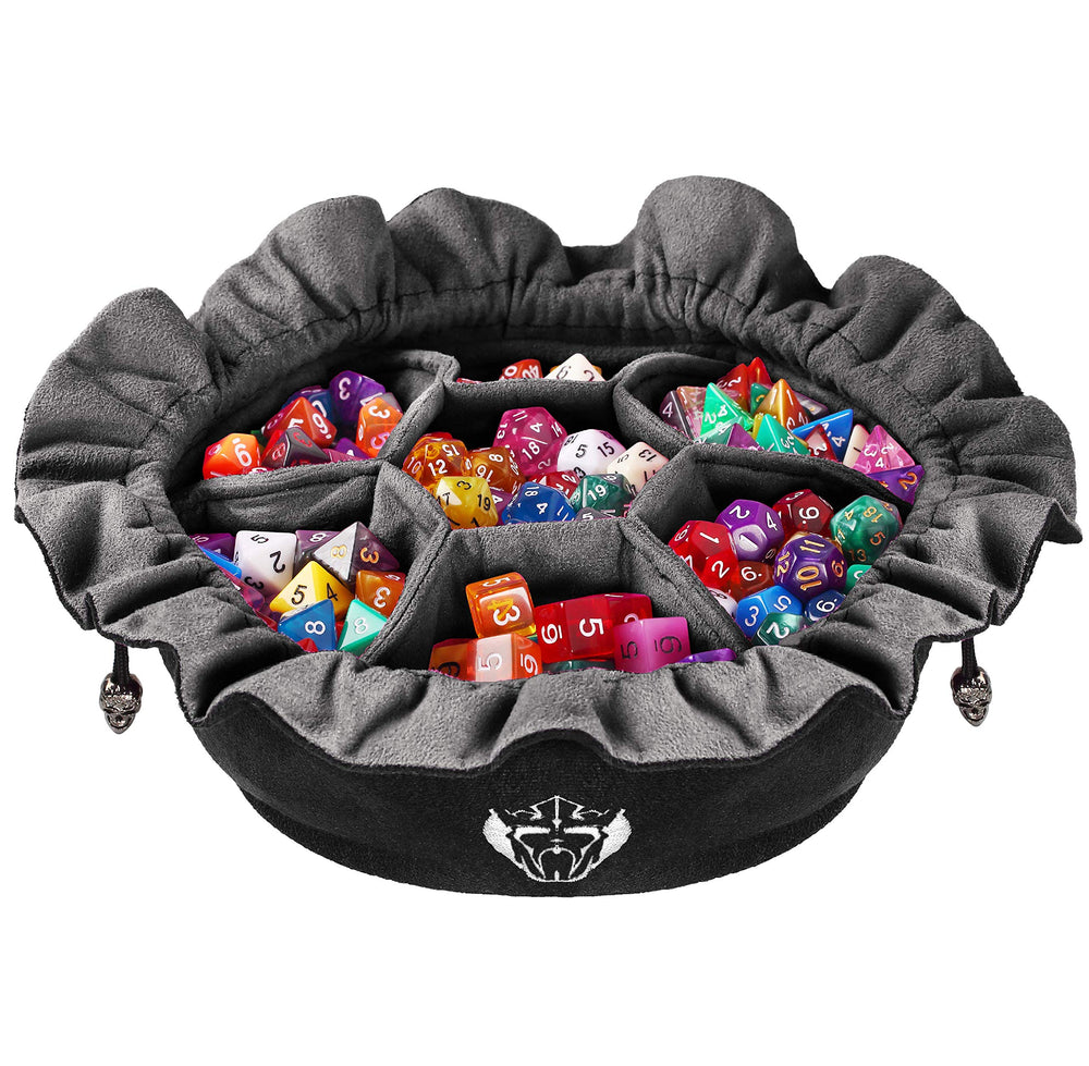 CardKingPro Immense Dice Bag exterior with round base, ideal for travel