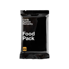 Cards Against Humanity Food Pack mini expansion box laid out for a fun game night