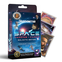 Cardsmiths Space Galactic Edition collector box cover with vibrant cosmic artwork for display.