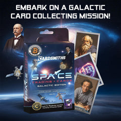 Cardsmiths Space Galactic Edition crypto rewards card hints at redemption possibilities.