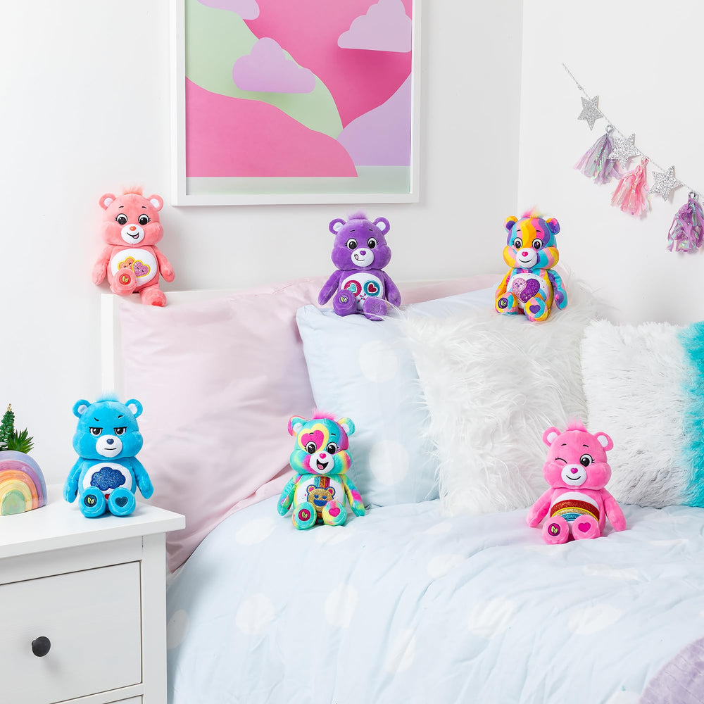 Care Bears gift-ready plush, ideal for kids aged four and up.