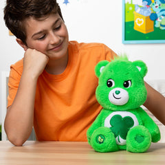Close look at the plush soft fur texture of Good Luck Bear.