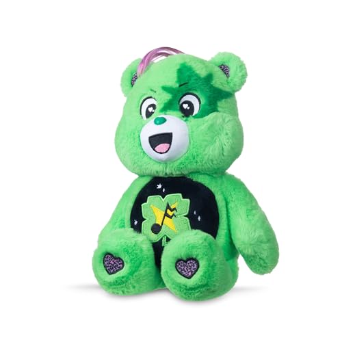 Care Bears Rock-a-Lot Good Luck Bear face close-up with star eye accents for display