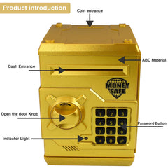 Cargooy Mini ATM Piggy Bank password lock keeps savings secure and private.