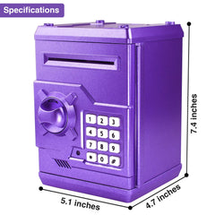 Cargooy piggy bank with colorful design, kid-friendly look encourages daily saving.
