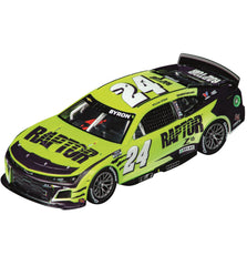 Carrera Evolution 1:32 car side view showing precise build.
