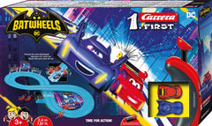 Carrera First Batwheels assembly process demonstrates beginner-friendly setup