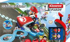 Beginner-friendly Carrera set helps kids learn controls and speed in a safe layout.