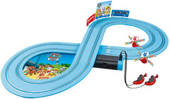 Carrera First Paw Patrol track focusing on Chase car for safe, supervised play