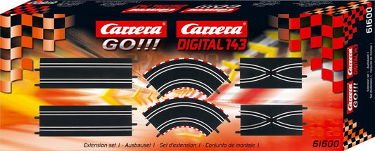 Carrera Go 61600 extension set adds length for bigger layouts and new possibilities.