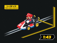 Carrera Go Mario slot car license detail highlighting official Nintendo licensing.