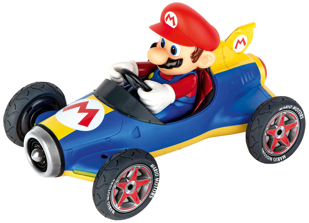 Carrera Mach 8 Luigi pullback ready for speedy races and imaginative play.