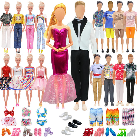 Carreuty 27pcs doll clothes party dress for imaginative play