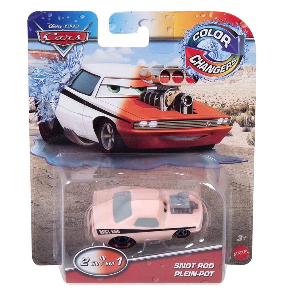 Disney Cars Snot Rod color-change toy car in water for imaginative play