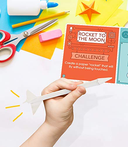 Carson Dellosa Stem Challenges paper rocket activity illustrates simple engineering.