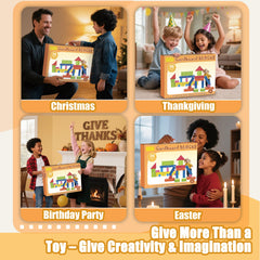 Cartboatoy 36-piece set provides versatile building options for group play
