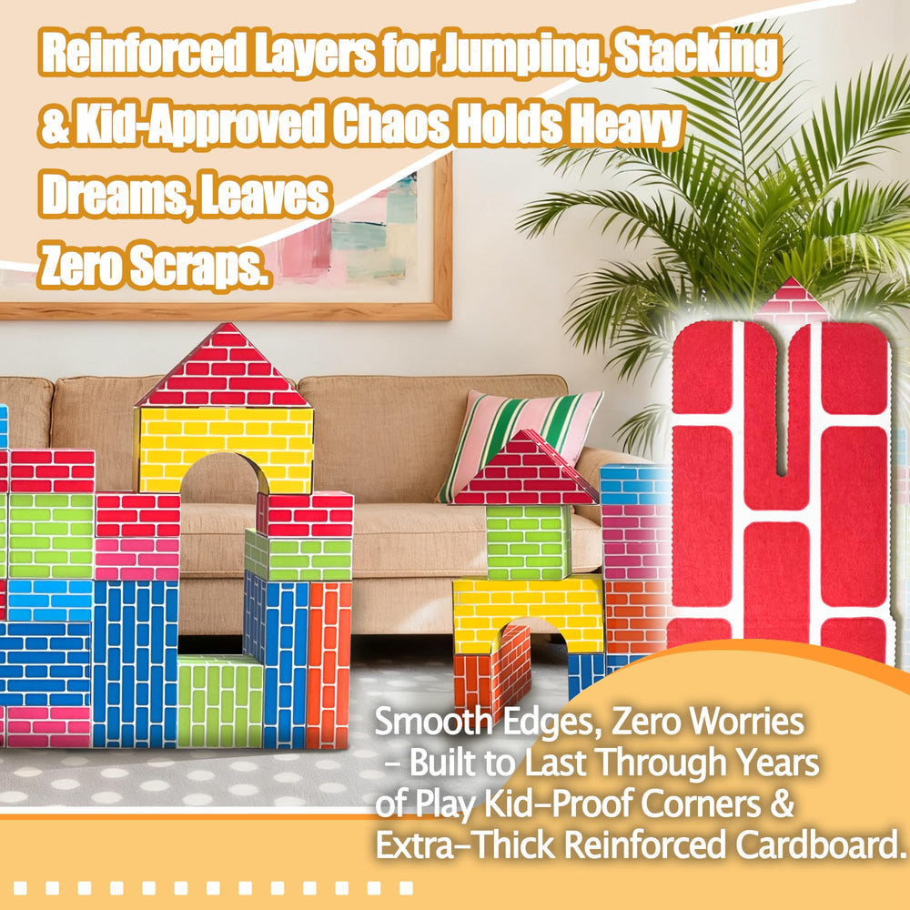 Cartboatoy colorful blocks inspire imaginative constructions and storytelling
