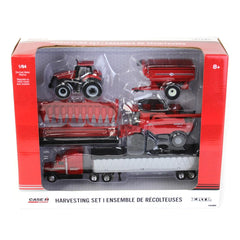 Case IH harvesting set in 1/64 scale ideal for dioramas.