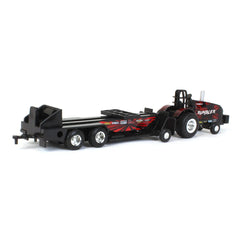Case IH Magnum Red Rumbler with sled image emphasizes authentic pulling setup for pretend competition