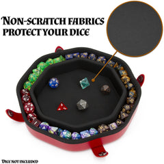 CASEMATIX dice tray dimensions 10x10x2 inches offer ample play area.