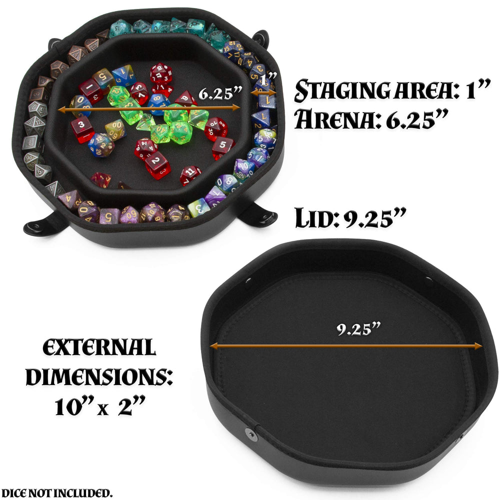 CASEMATIX dice tray dragon-emboss adds stylish tabletop design