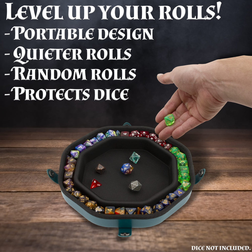 CASEMATIX non-scratch interior keeps dice faces pristine during play and travel.