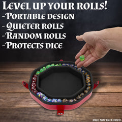 CASEMATIX dice tray non-scratch interior protects dice during rolling.