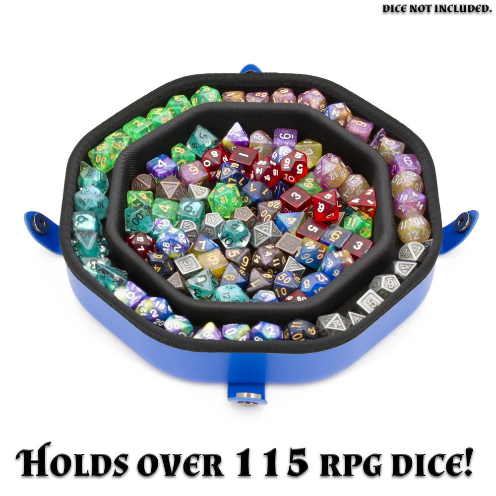 CASEMATIX dice tray staging area fits six dice sets for quick setup