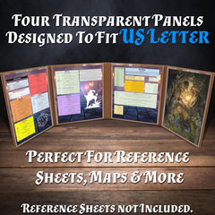 Casematix DM Screen wet-erase pockets for reusable notes during sessions