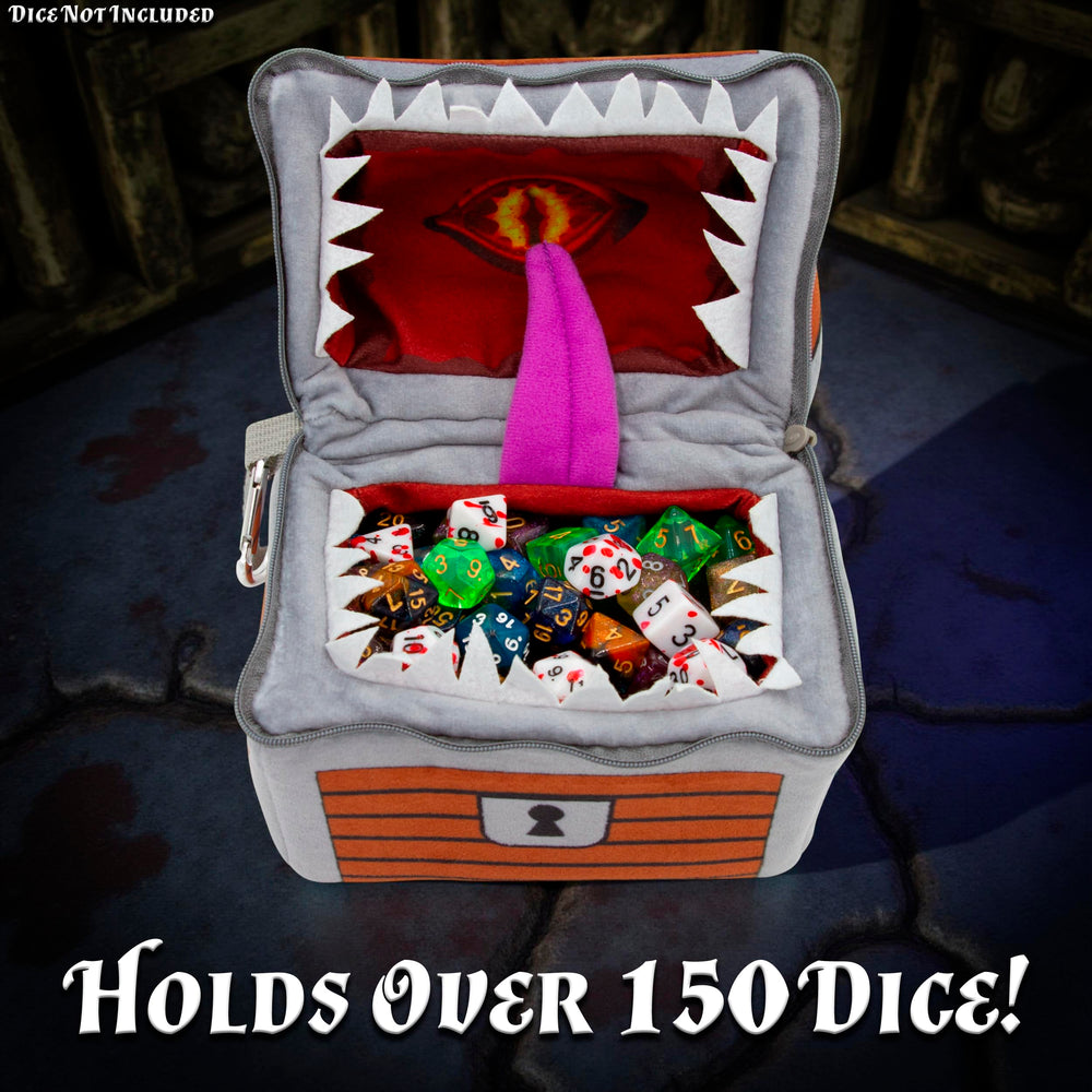 CASEMATIX Mimic Dice Chest interior filled with dice for quick deployment
